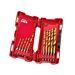 Buy Milwaukee 48894759 Red Hex Shockwave HSS Ground Tin Metal Drill Bits - 10pk by Milwaukee for only £22.25