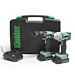 Buy Kielder KWT-TPK-01 18V Cordless Combi Drill & Impact Driver Twin Pack with 2Ah Batteries Charger and Case by Kielder for only £167.96