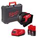 Buy Milwaukee M12CLL4P-301C M12 12V Cross line lase with 4 Points Kit - 3Ah Battery, Charger and Case for only £451.78
