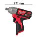 Buy Milwaukee M12BIW12-0 M12 12V 1/2" 138Nm Impact Wrench (Body Only) by Milwaukee for only £95.99