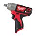 Buy Milwaukee M12BIW12-202C M12 12V 1/2" 138Nm Impact Wrench - 2x 2Ah Batteries, Charger and Case by Milwaukee for only £119.70