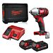 Buy Milwaukee M18BIW38-202C M18 18V 3/8" 210Nm Impact Wrench Kit - 2x 2Ah Batteries, Charger and Case by Milwaukee for only £180.76