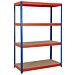 Buy SGS 4 Tier Garage Racking 15mm chipboard - 180x120x60cm by SGS for only £89.99