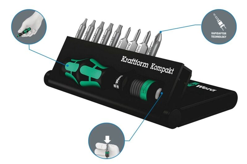 Buy Wera 5135942001 10-piece Kraftform compact 11 Plus Philips-PH/TORX by Wera for only £26.98