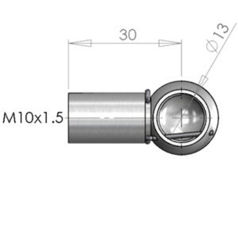 Buy NitroLift 13mm Metal Ball Socket To Fit M10 Thread by NitroLift for only £3.59