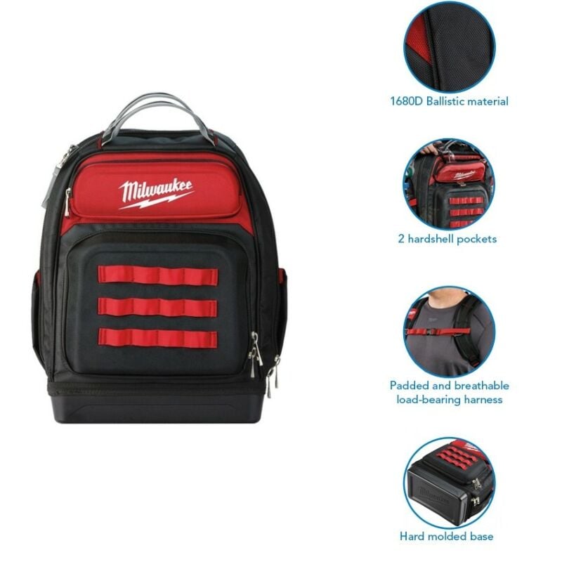 Buy Milwaukee 4932464833 Ultimate Jobsite Backpack by Milwaukee for only £84.67