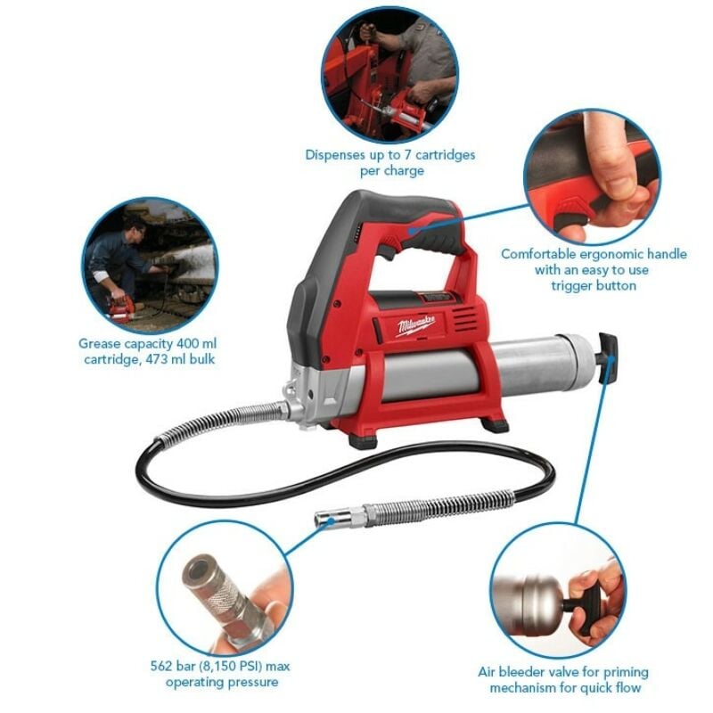 Buy Milwaukee M12GG-0 M12 12V Grease Gun (Body Only) by Milwaukee for only £105.96