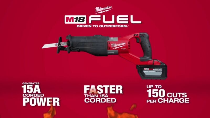 Buy Milwaukee M18FSX-121C Fuel Super Sawzall with 12.0Ah Battery by Milwaukee for only £588.05