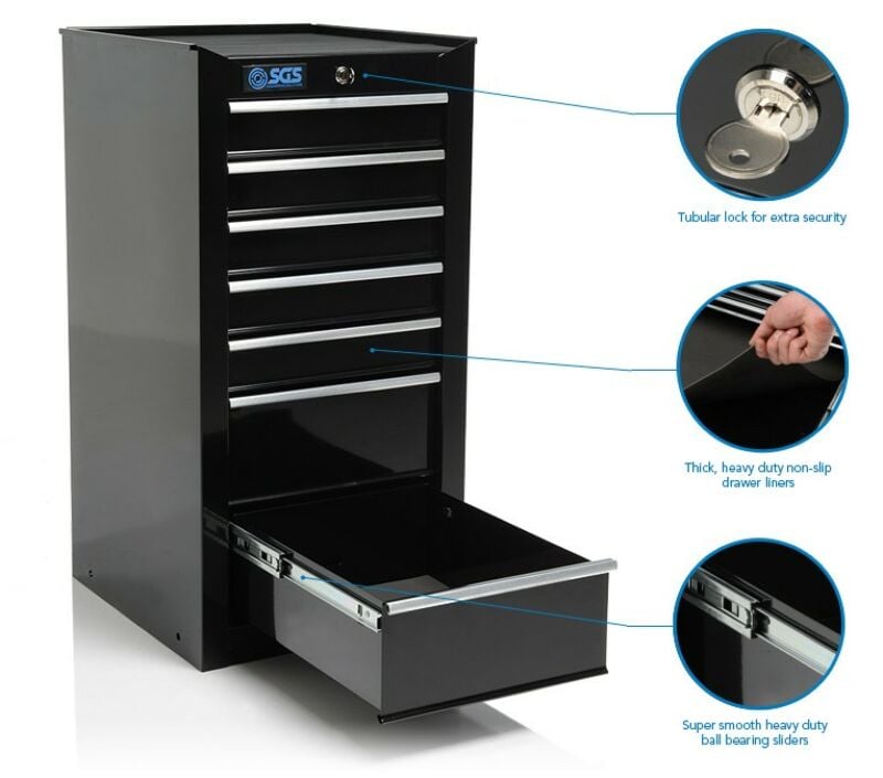 Buy SGS Professional 7 Drawer Side Locker by SGS for only £211.18