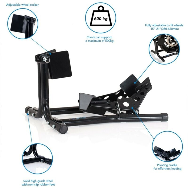 Buy SGS Heavy-Duty Motorcycle / Motorbike Front Wheel Support Chock by SGS for only £59.99