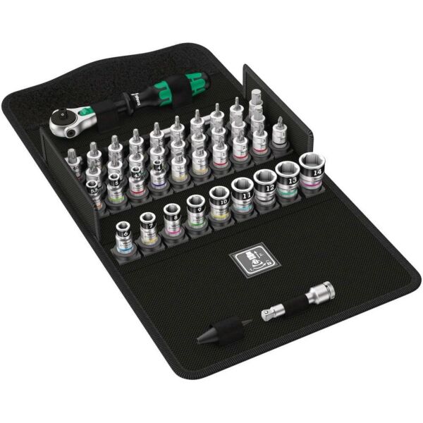Buy Wera 5003755001 Zyklop Speed 8100 SA All-In Ratchet Set 1/4 Drive Metric 42pc by Wera for only £191.99