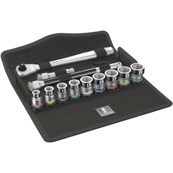 Buy Wera 05003785001 8100 SB 1 Zyklop Metal Switch Set with Holding Function sockets 3/8 Drive 13pc by Wera for only £119.03