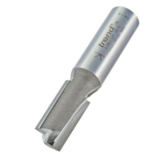 Buy Trend 3/08X1/2TC Two flute cutter 12.7 mm diameter - 1/2 Shank by Trend for only £6.68