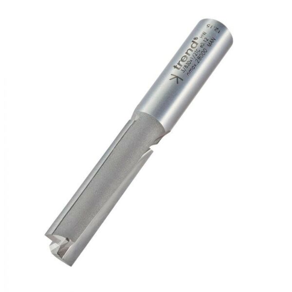 Buy Trend 3/83DX1/2TC Worktop Cutter Two flute cutter 12.7 mm diameter x 50mm - 1/2 Shank by Trend for only £8.56