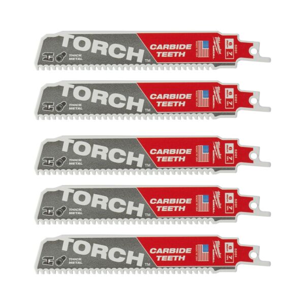 Buy Milwaukee 48005501 TORCH™ Metal Demolition Sawzall Blade 150 mm - 5pk by Milwaukee for only £80.59