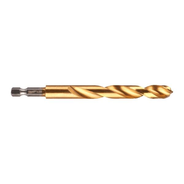 Buy Milwaukee 48894724 Shockwave HSS-G TiN Red Hex Drill Bit - 10.5 mm by Milwaukee for only £5.71