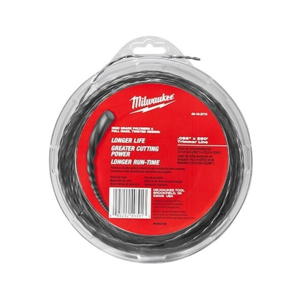 Buy Milwaukee 49162713 2.4 mm x 76 m Trimmer Line by Milwaukee for only £28.84