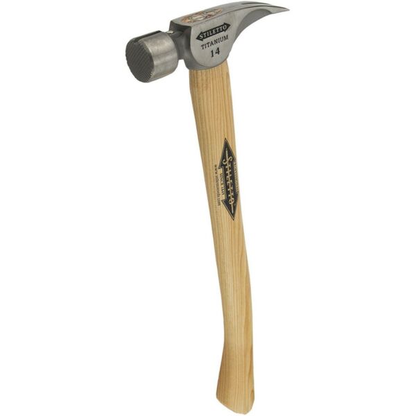 Buy Milwaukee Ti 14MC-H18 Milled Face Titanium Hammer with Wooden Handle by Milwaukee for only £119.89