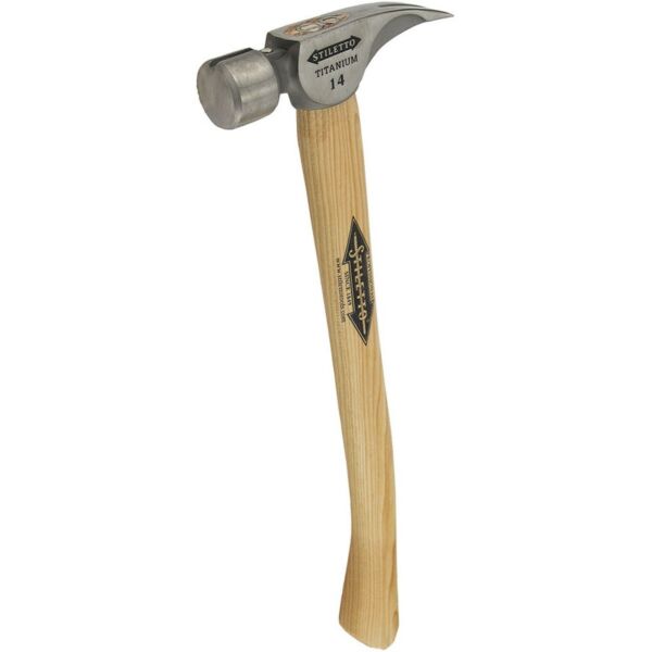 Buy Milwaukee Ti 14SC-H18 Smooth Face Titanium Hammer with Wooden Handle by Milwaukee for only £118.88