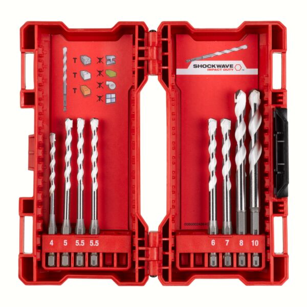 Buy Milwaukee 4932471113 8 Piece Multi Material Drill Bit Set by Milwaukee for only £20.21