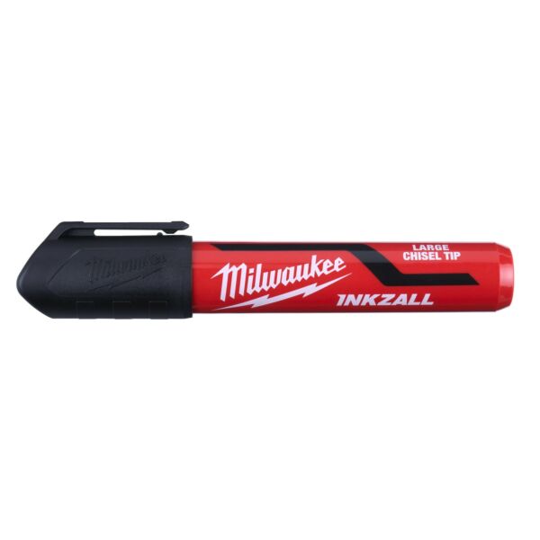 Buy Milwaukee 4932471555 INKZALL Black L Chisel Tip Marker by Milwaukee for only £2.99