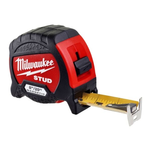 Buy Milwaukee 4932471629 Stud Gen2 8m/26ft Magnetic Tape Measure by Milwaukee for only £19.94