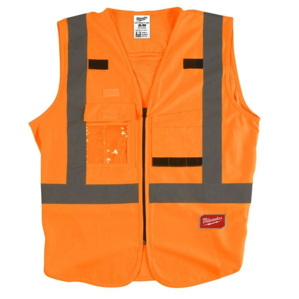 Buy Milwaukee Hi-Visibility Vest - Orange (2XL / 3XL) by Milwaukee for only £13.01