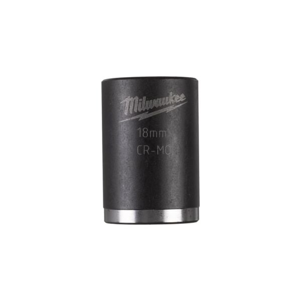 Buy Milwaukee 4932478017 3/8” Sq. Shockwave Impact Socket (Short), 18mm by Milwaukee for only £2.58