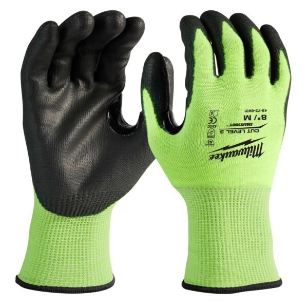 Buy Milwaukee Hi-Vis Cut Level 3 Gloves - Large by Milwaukee for only £8.40