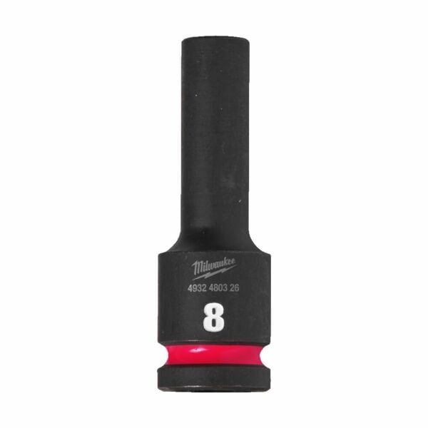 Buy Milwaukee Hex Impact socket SHOCKWAVE™ 1/2 deep - 1pc-8mm by Milwaukee for only £5.40