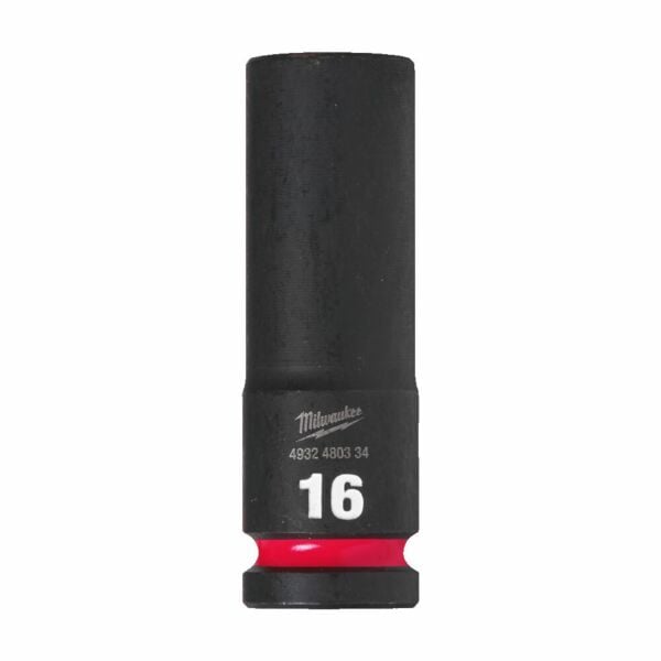 Buy Milwaukee Hex Impact socket SHOCKWAVE™ 1/2 deep - 1pc-16mm by Milwaukee for only £5.60