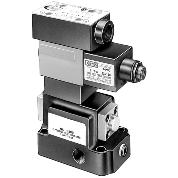 Buy Power Team 9523 230V 3-way 2 Pos. Pilot Operated Solenoid Hydraulic Pump Valve by SPX for only £855.67