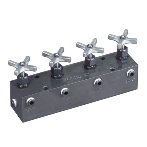 Buy Power Team 9644 Manifold Block with Needle Valves - 6 x 3/8 NPTF ports by SPX for only £682.14