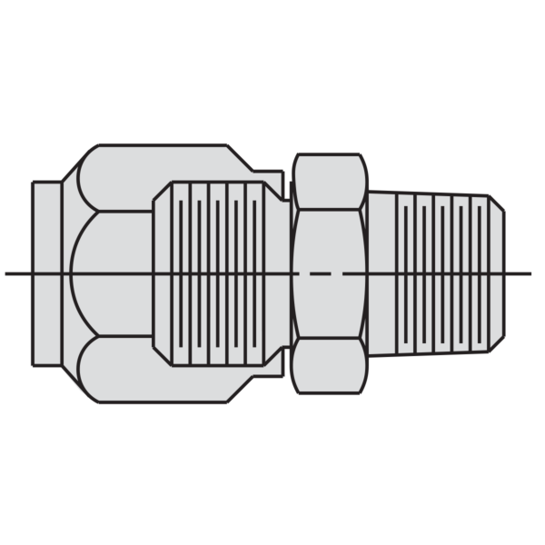 Buy Power Team 9692 Straight Connector Fitting: 3/8 tube x 3/8 male NPTF by SPX for only £17.86