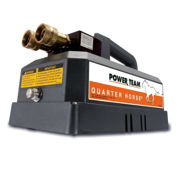 Buy Power Team PR102A 25 Ton Quarter Horse Two-Speed Electric/Battery Pump - Single-Acting by SPX for only £996.36