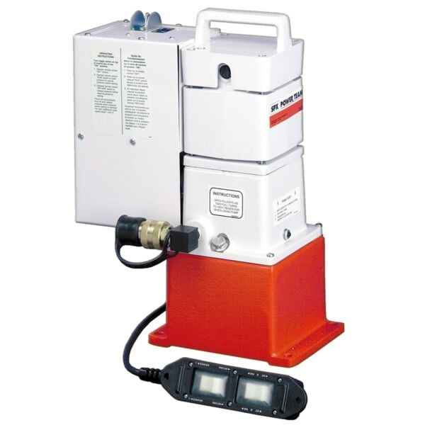 Buy Power Team PE184C 55 Ton Vanguard Jr. Two-Speed Electric Hydraulic Pump - 295 cm3/Min Double-Acting by SPX for only £3,542.98