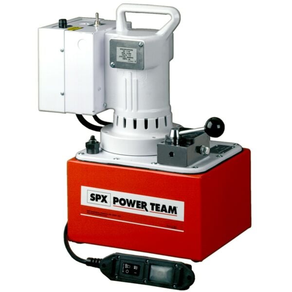 Buy Power Team PE554 Vanguard Two-Speed Electric Hydraulic Pump - 0.9L/Min Double-Acting 110V by SPX for only £3,970.36
