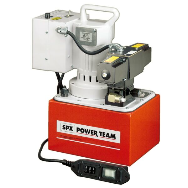 Buy Power Team PE554S Vanguard Two-Speed Electric Hydraulic Pump - 0.9L/Min Double-Acting - 110V by SPX for only £4,722.00