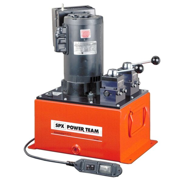 Buy Power Team PED254 75 Ton Two-Speed Electric Hydraulic Pump - 361 cm3/Min Double-Acting by SPX for only £3,242.78