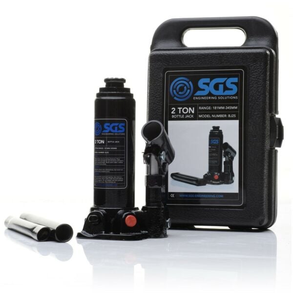 Buy SGS 2 Tonne Bottle Jack with Carry Case by SGS for only £20.39