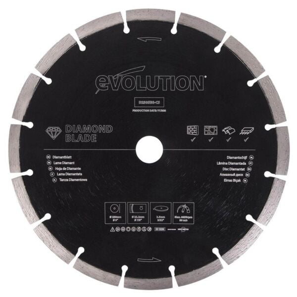 Buy Evolution General Purpose Diamond Blade 230mm (9") by Evolution for only £19.90