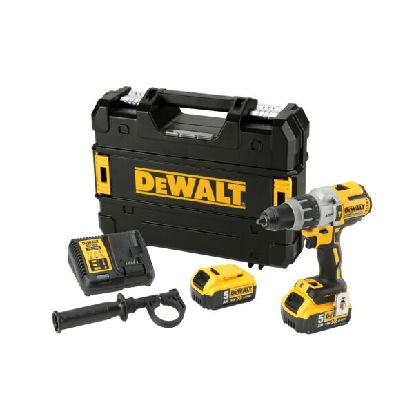 Buy DeWalt DCD996P2-GB 18V XR XRP Brushless Combi Drill Kit - 2x 5Ah Batteries, Charger and Case by DeWalt for only £287.98