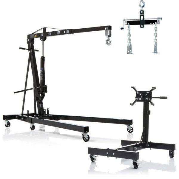 Buy SGS 2 Tonne Professional Lifting / Hoisting Set with Engine Crane Stand & Load Leveller by SGS for only £303.35