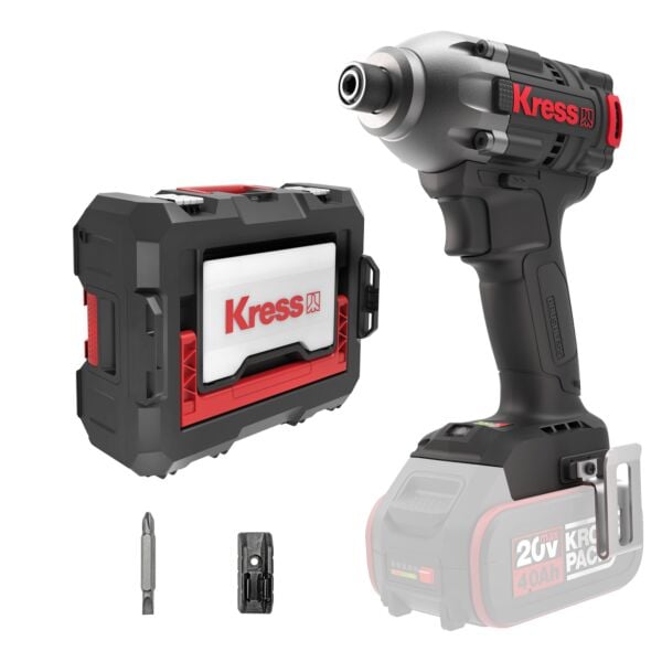 Buy Kress KUB60.91 20V Brushless Impact driver, 230Nm, Bare tool & Stacking case by Kress for only £129.00