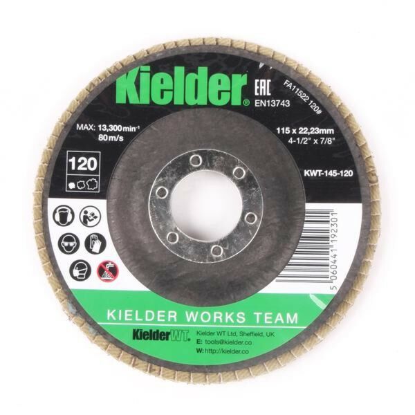 Buy Kielder KWT-145-120 Flap Disc 120 Grit by Kielder for only £2.99