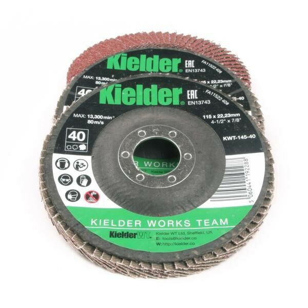 Buy Kielder KWT-145-43 Flap Disc 40 Grit by Kielder for only £8.39