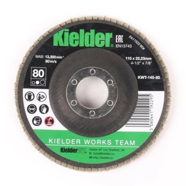 Buy Kielder KWT-145-80 Flap Disc 80 Grit by Kielder for only £2.99
