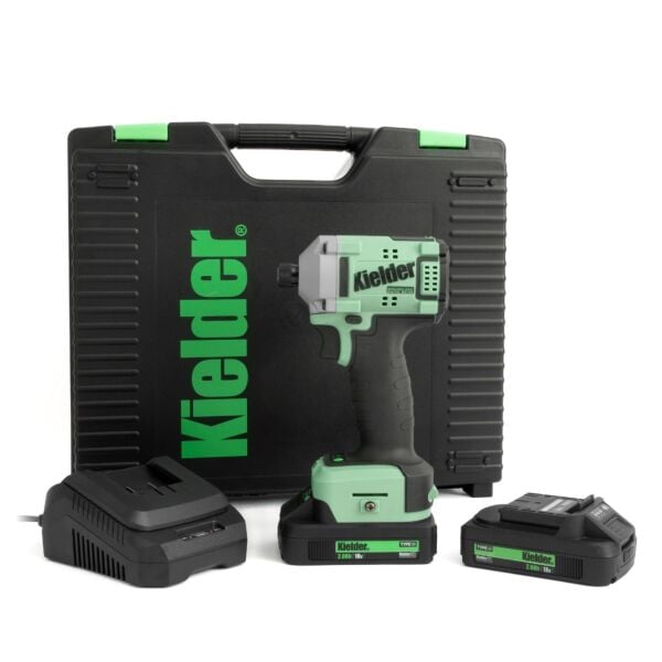 Buy Kielder KWT-155-02 TYPE18 1/4in 18v Ultra Compact Impact Driver, 2x 2.0Ah Batteries, Charger and Case by Kielder for only £104.78