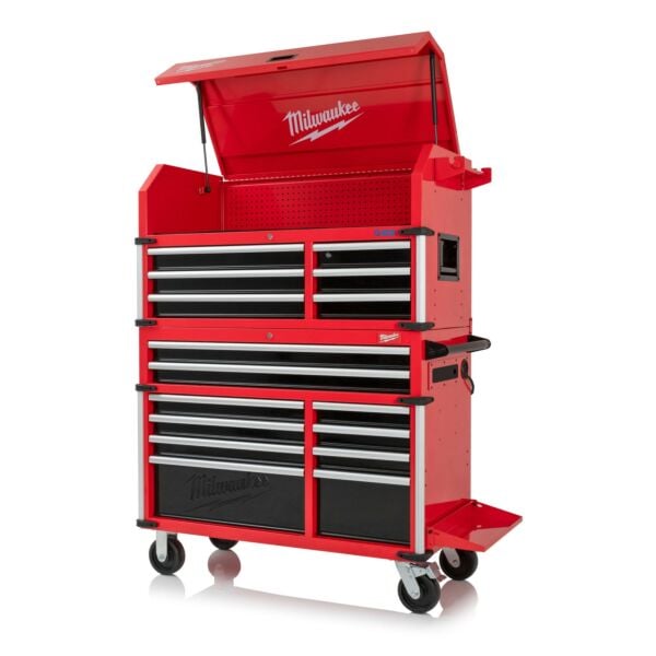 Buy Milwaukee 4932478856 46inch 16 Drawer Steel Tool Chest and Roller Cabinet by Milwaukee for only £2,644.94