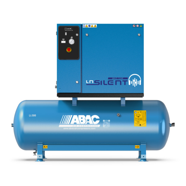 Buy ABAC B6000 LN 500 7.5 500L 7.5 HP Tank Mounted Full Silent Belt Drive Air Compressor by ABAC for only £3,441.59